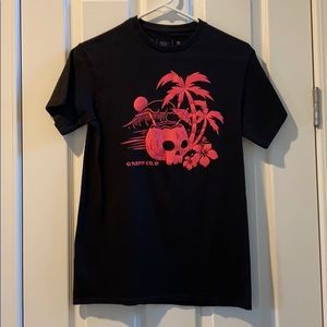 Neff Co. Black and Pink Tropical T-shirt